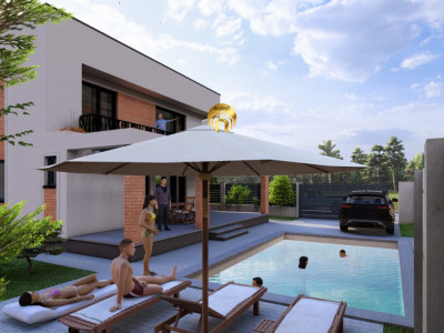 Vila in Bragadiru cu piscina, 450mp teren, LUX