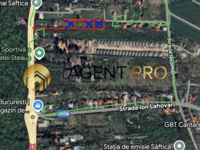  Teren Intravilan 647mp în Săftica – Balotești |  100m de DN1