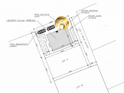 Teren 300mp + drum - cu Autorizatie Casa Parter! Aproape de DN1